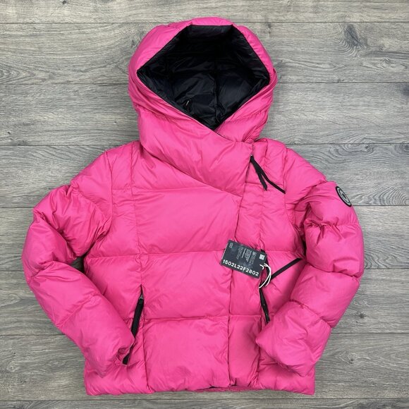 Obermeyer Jacket Size 4 Womens Stunner Pink Full Zip Calypso 700 Fill Down $349
